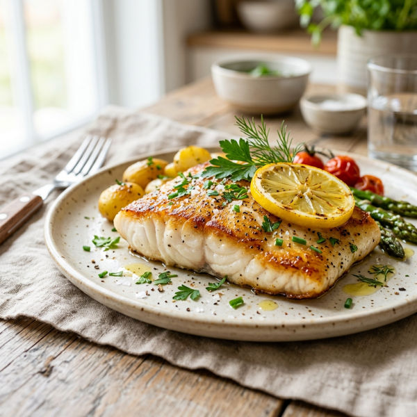 Pacific Halibut (Cooked)